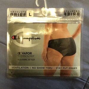 New - CHAMPION Women's Absolute Performance Sport Brief Underwear L Dark purple